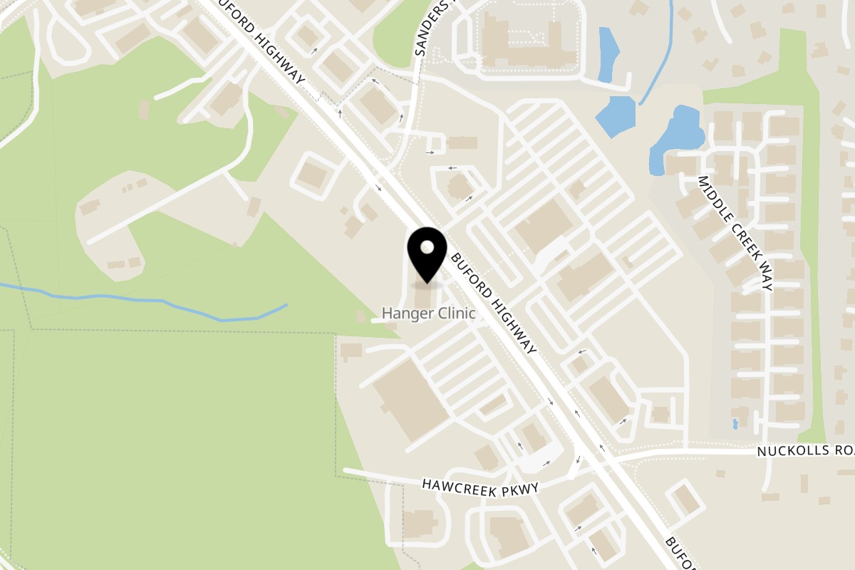 Map showing the location of Inchin's Bamboo Garden Cumming on 1050 Buford Rd in Cumming